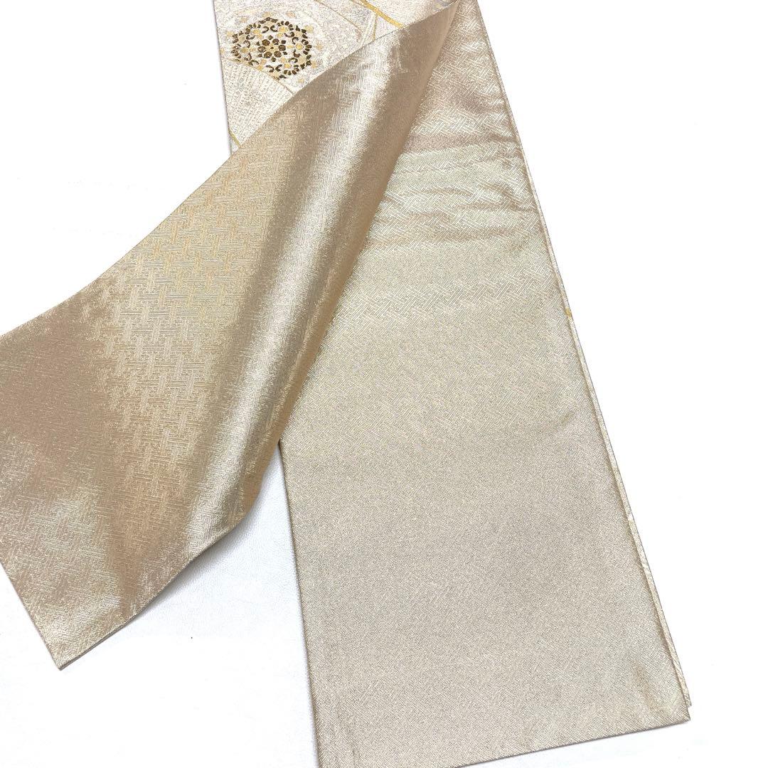 P494 ○高級 正絹 錦唐草 六通 袋帯 華文 花文 - メルカリ