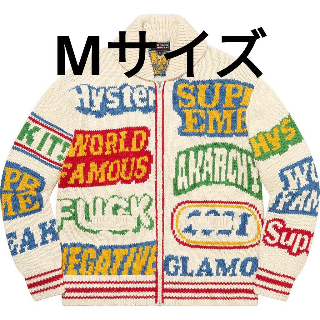 Supreme HYSTERIC GLAMOUR Logos セーター Supreme HYSTERIC GLAMOUR Logos Zip Up Sweater (SS21) - $368