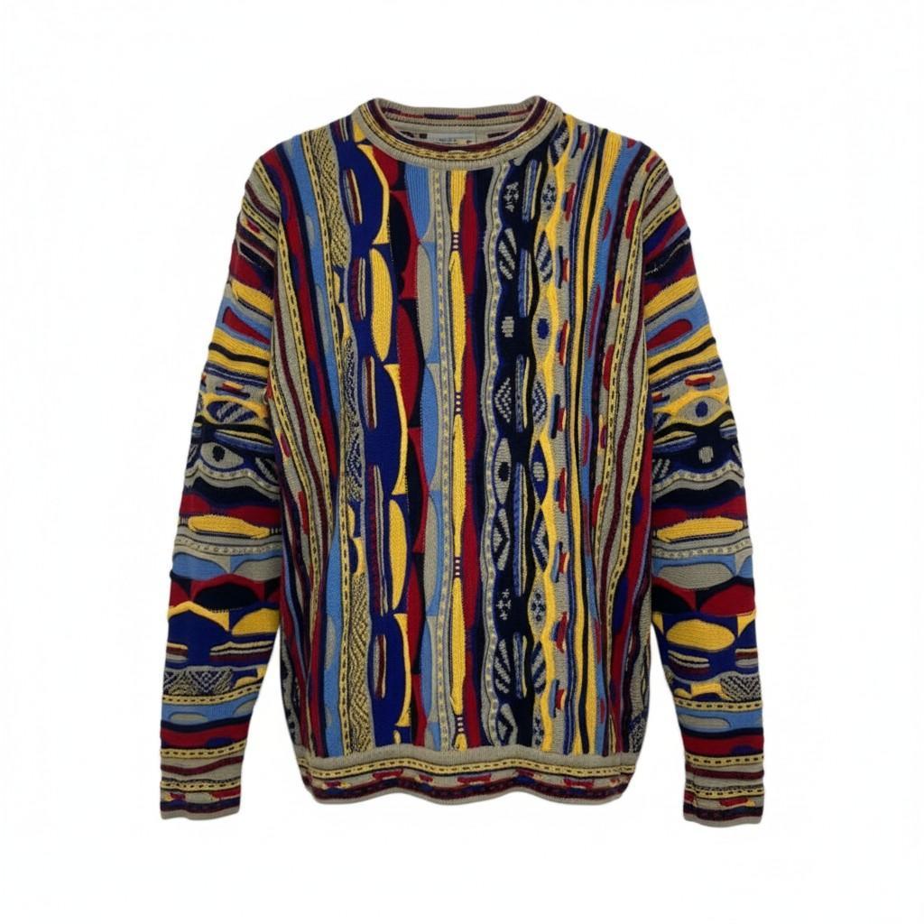 COOGI クージー 3Dニット　カラフル セーター　XL コットン 90's 