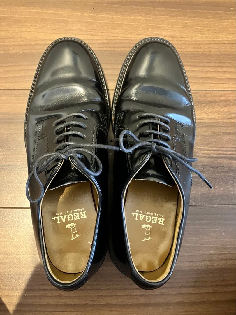 REGAL ブラック プレーントゥ　24.5cm 2504