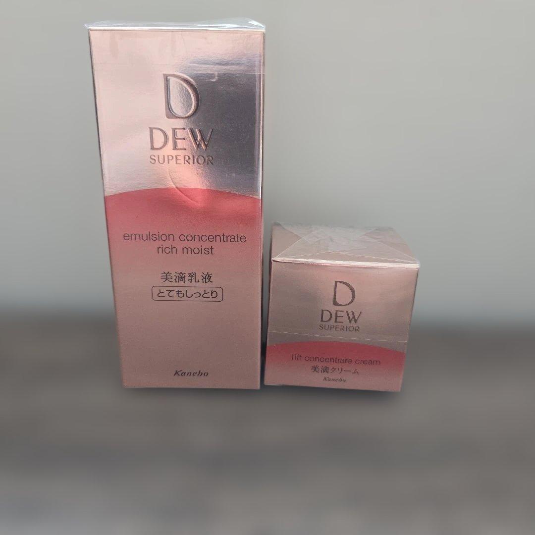 dew美滴乳液とてもしっとりエマルジョンコンセントレート、クリーム DEW エマルジョンとてもしっとり（レフィル） | マツキヨココカラ