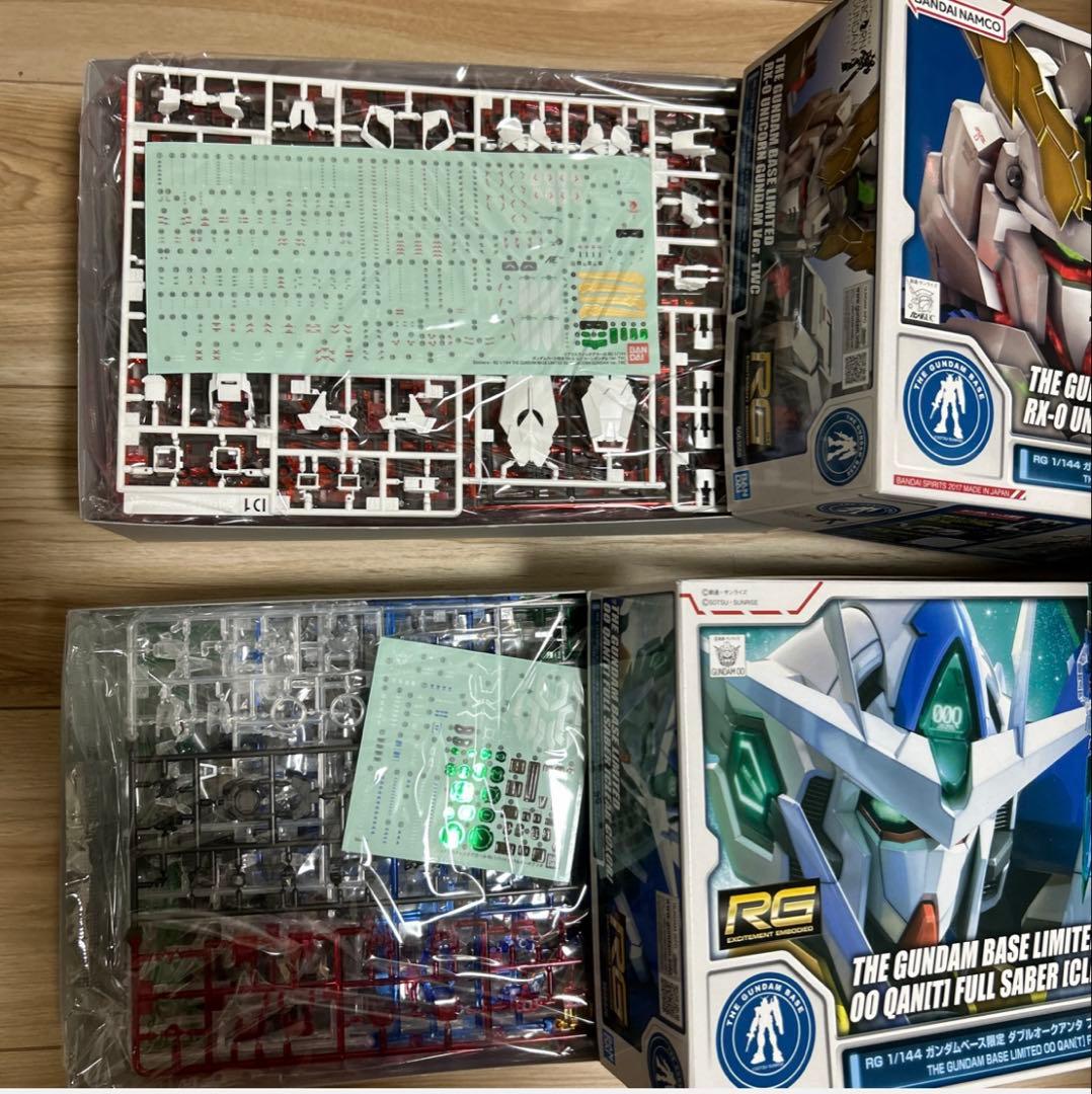 RG ユニコーンガンダムTWC ダブルオークアンタフルセイバー(クリア