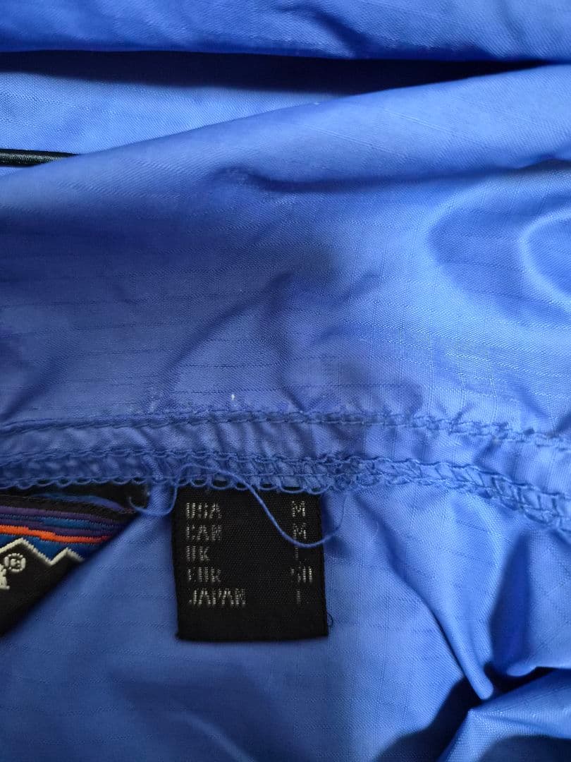 パタゴニア 三角タグ ナイロンアノラック M 80s ヴィンテージ 青