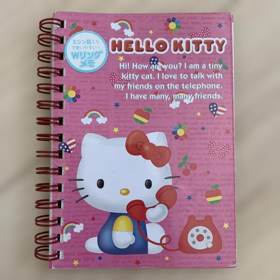 激レア サンリオ HELLO KITTY ハローキティ リングノート 2002年
