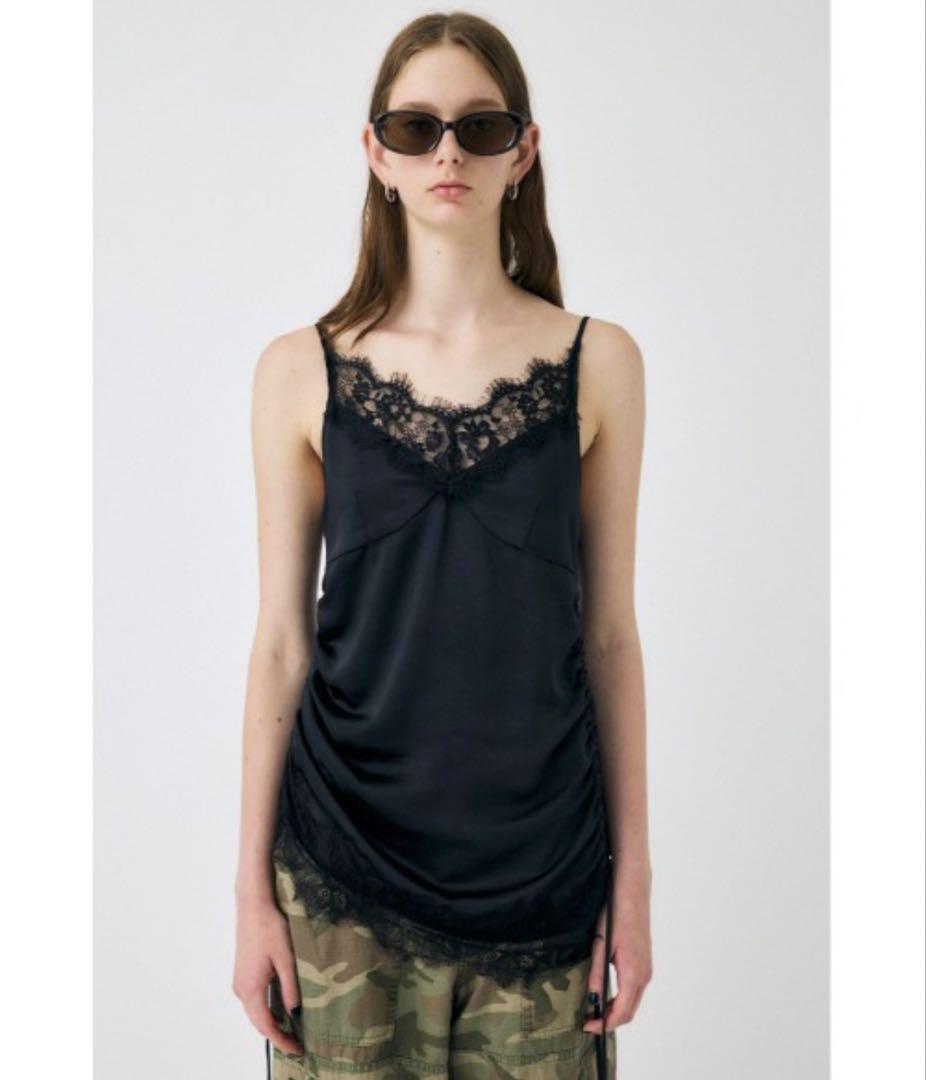 LACE TRIM キャミドレス MOUSSY（マウジー）の「LACE TRIM キャミドレス（ワンピース）」 - WEAR