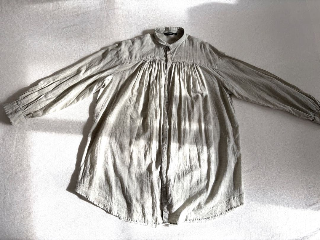 パドカレ pas de calais △∵゜コットンウールシャツ ちび襟 日本製