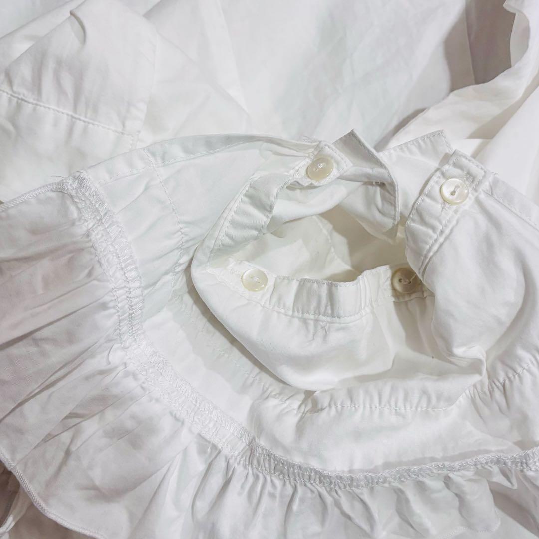 BPN】フリル ブラウス 白 ホワイト ブラックピースナウ - メルカリ