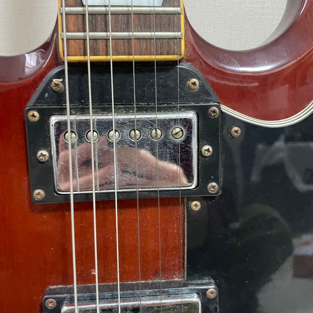 Gibson風 SG チェリーレッド エレキギター 現状品