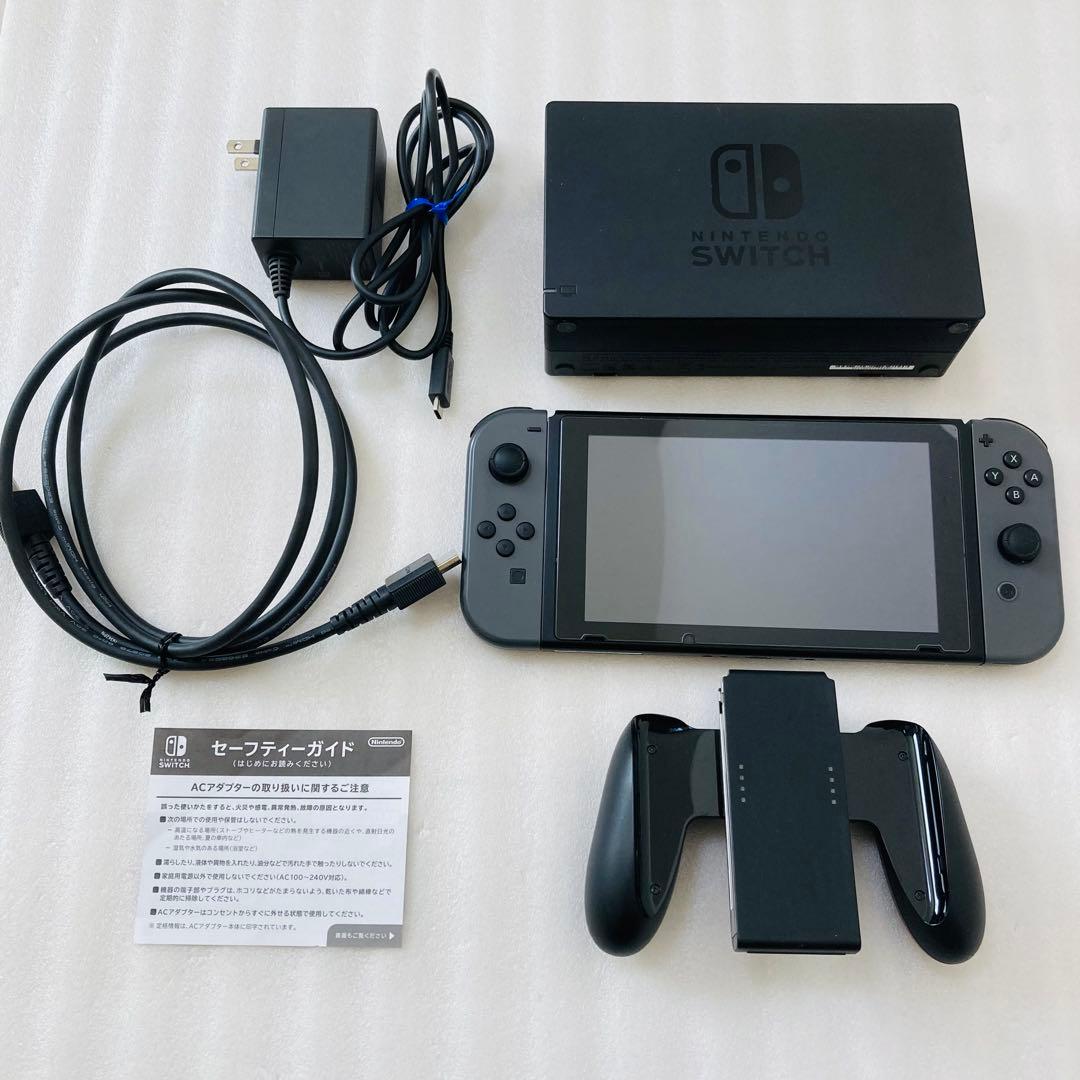 バッテリー強化版】ニンテンドースイッチ グレー ゲーム機 Switch 本体