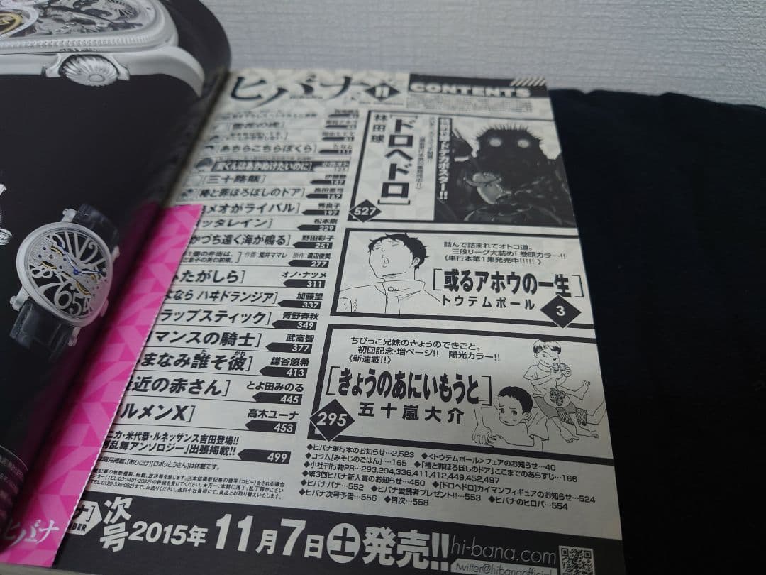 ヒバナ 2015年11月号 ドロヘドロ表紙 - メルカリ