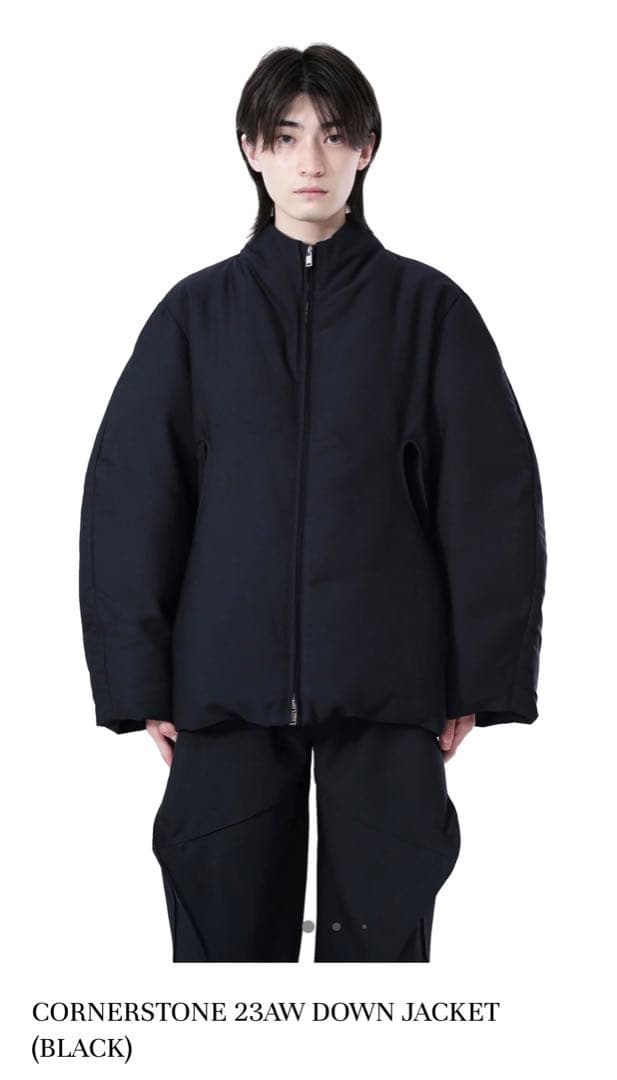 CORNERSTONE 23AW DOWN JACKET (BLACK) 48 - メルカリ