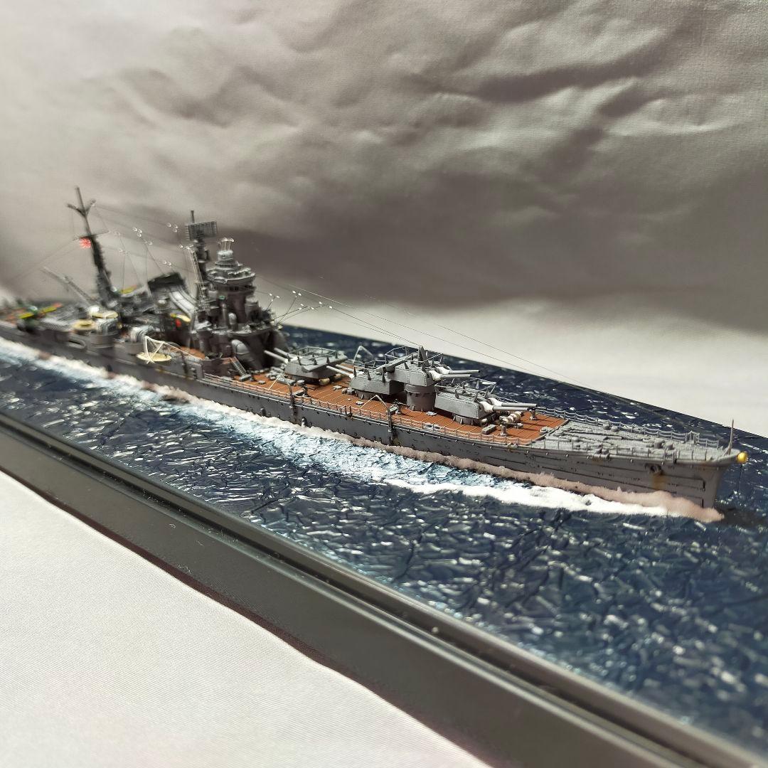 日本海軍 重巡洋艦利根 フジミ 1/700 完成品 フジミ模型の「1/700 特シリーズ」にて重巡洋艦「利根」と戦艦「比叡