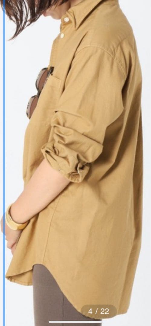 美品☆ Deuxieme Classe OXFORD BD シャツ ベージュ - メルカリ