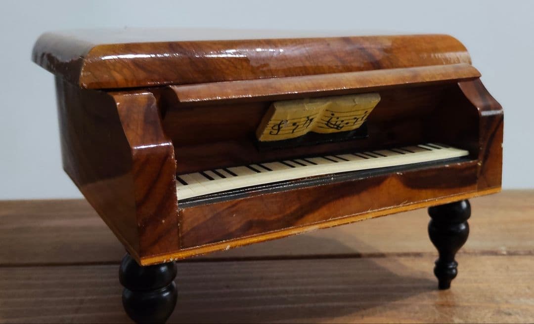 スイス製 REUGE リュージュ グランドピアノ型 木製 オルゴール 魔笛