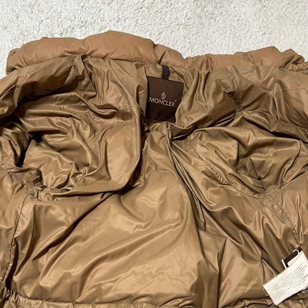 高級茶タグ】モンクレール☆ダウンジャケット☆00サイズ☆茶色