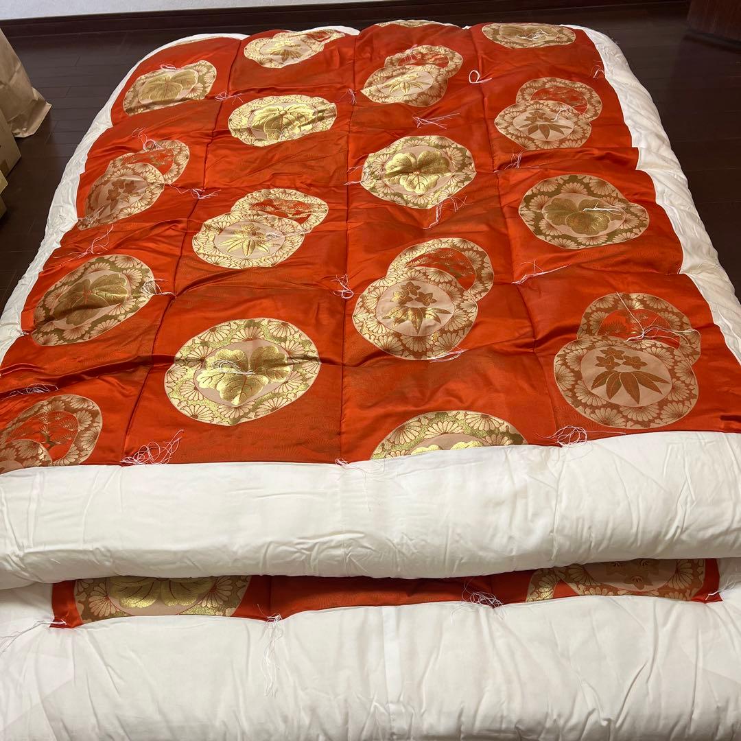 新品未使用】高級婚礼布団 生絹 真綿 上掛布団 敷布団 セット - メルカリ