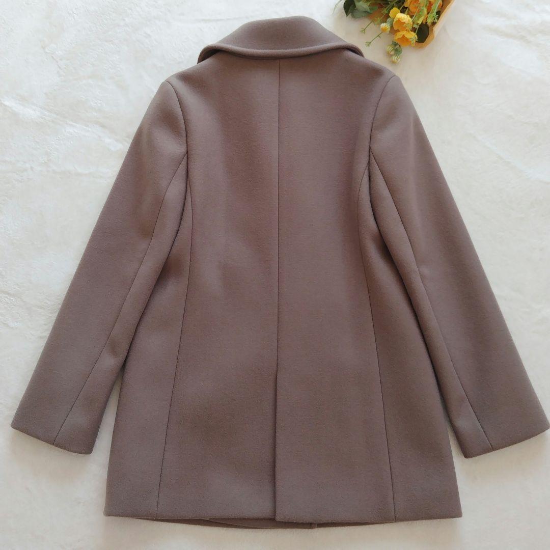 美品✨21AW ANAYI スーパー140リバーメルトンPコート M 金ボタン