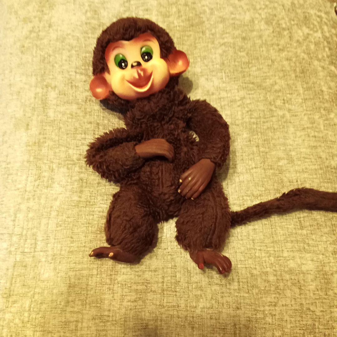 昭和レトロ ヴィンテージ セキグチ製 くたくたモンキーラブラブ サル