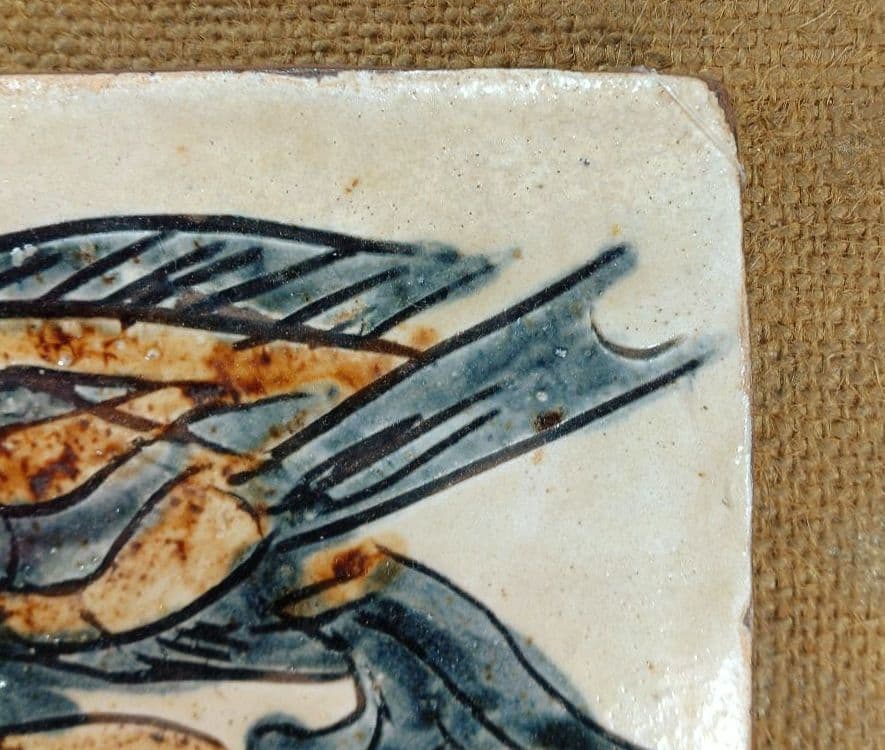 本物保証】金城次郎 壷屋焼 魚紋陶額 人間国宝 屋久杉額入り やちむん