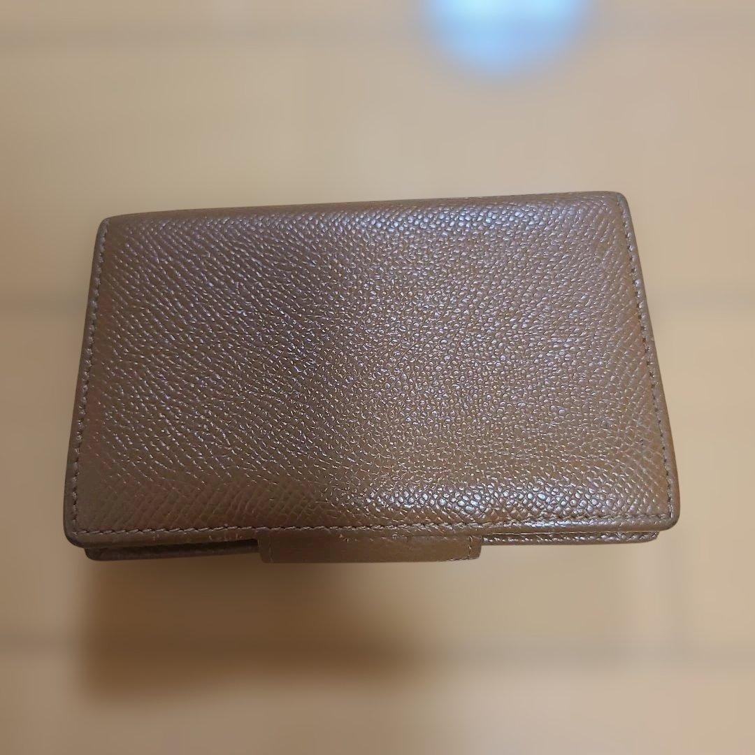 BVLGARI ブラウンレザー 名刺入れ - メルカリ