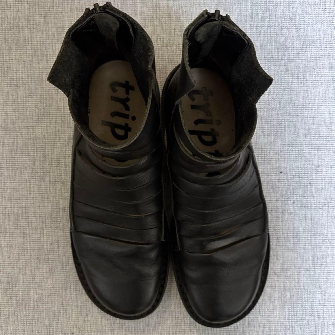 トリッペン 黒 ショートブーツ trippen（トリッペン） ブーツ ショートブーツ レザー スイフト