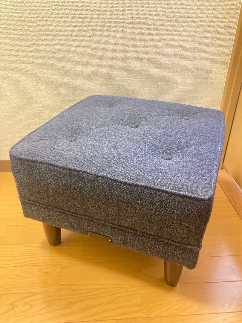 ☆超激カワ！！ カリモク60 オットマン タープブルー ソファ KARIMOKU ☆karimoku60 カリモク60 Kチェア 2シーター オットマン タープブルー