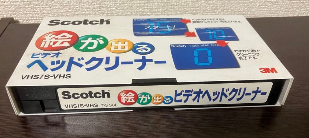 Scotch 絵が出る ビデオヘッドクリーナー VHS/S-VHS - メルカリ