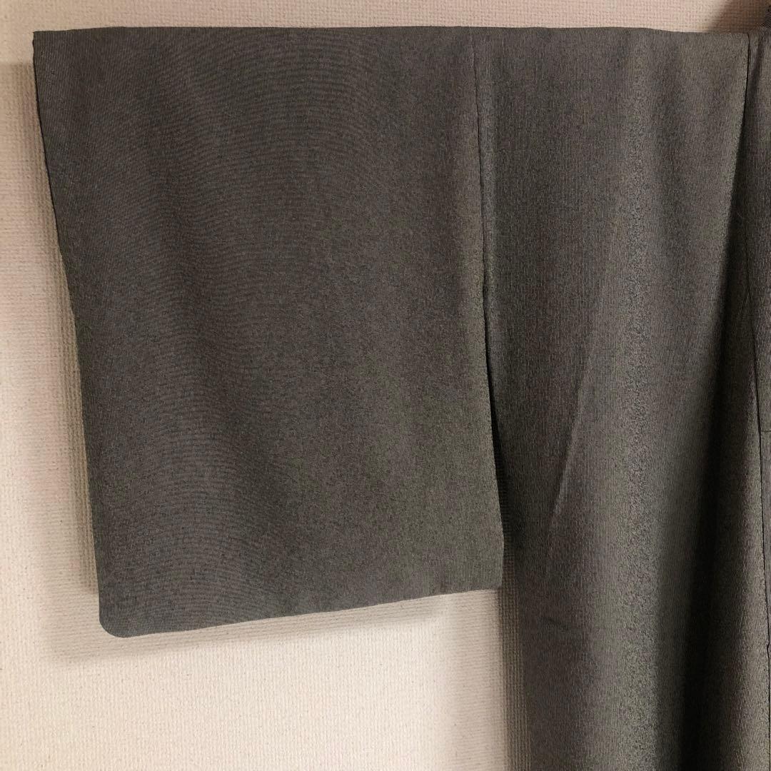 【未使用　トールサイズ】東レ　江戸　万筋　アンサンブル　裄丈70.5 身丈170