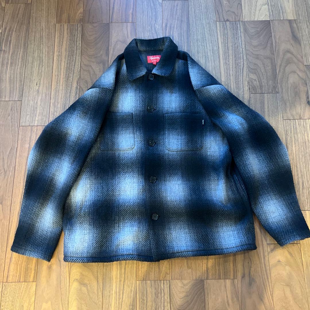 Supreme Shadow Plaid Fleece Shirt M黒白 - メルカリ