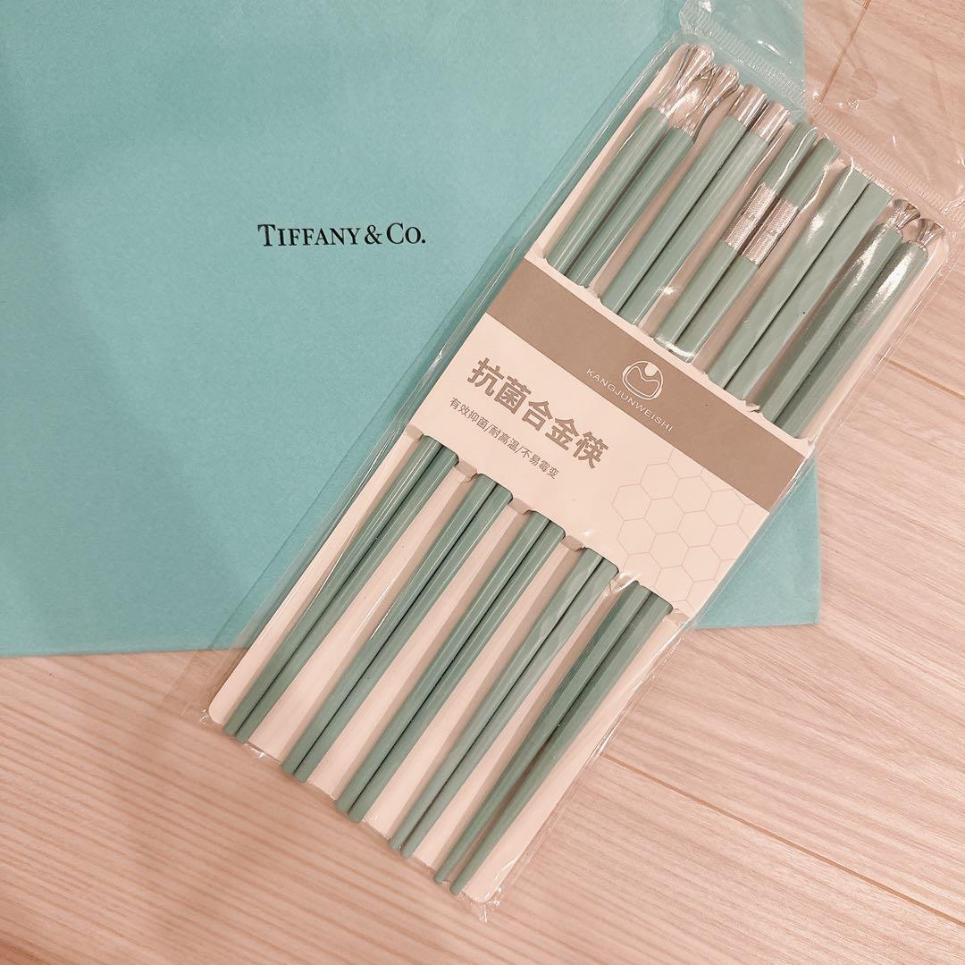 お値下げ！お箸5膳セット Tiffany ティファニーブルー×シルバー - メルカリ