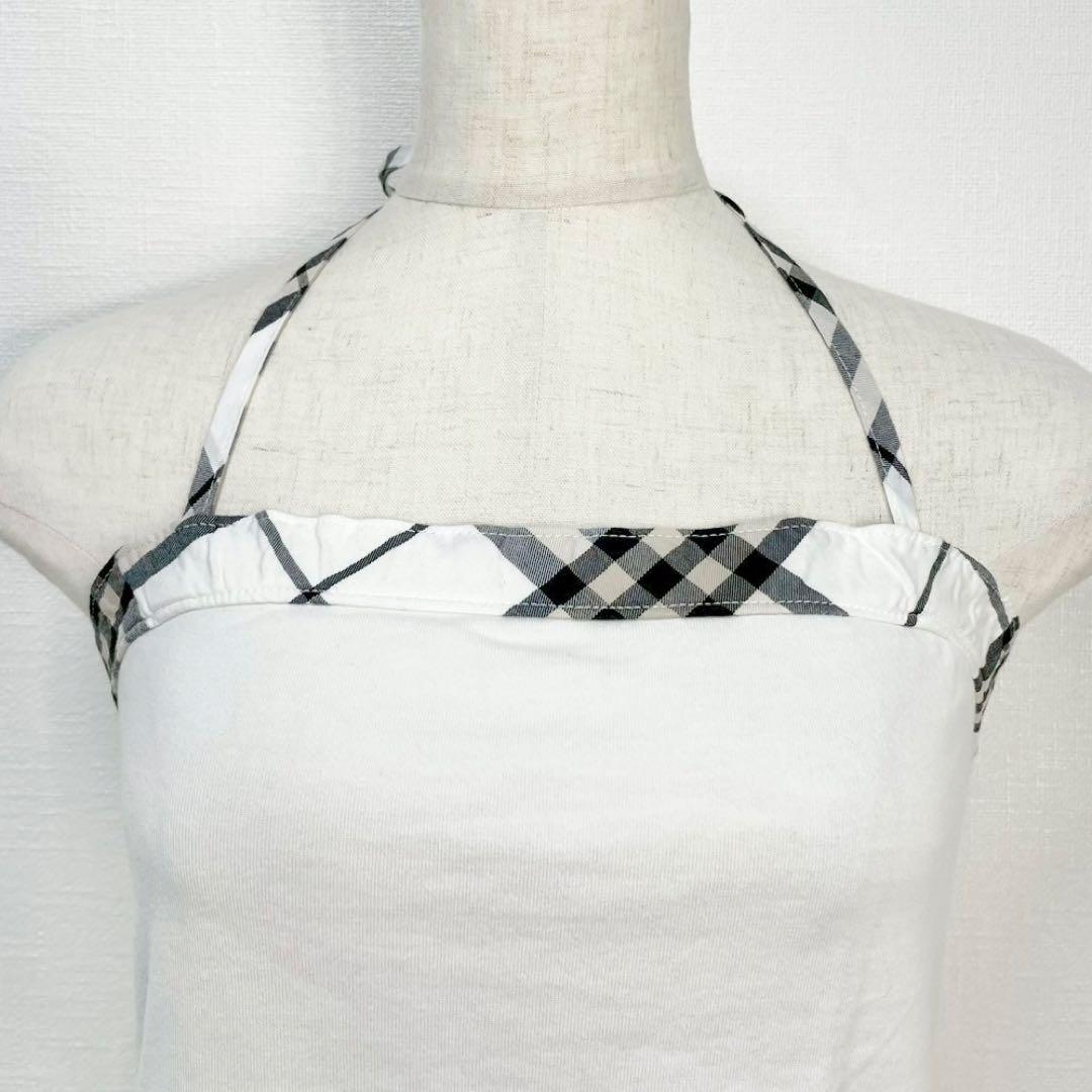 y2k❤️ BURBERRY BLUE LABEL ホルターネックトップス