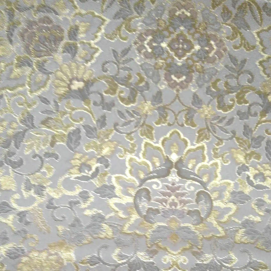 No.764 袋帯 箔屋清兵衛西陣織 草木染 六通正絹 着物 未仕立 新品未