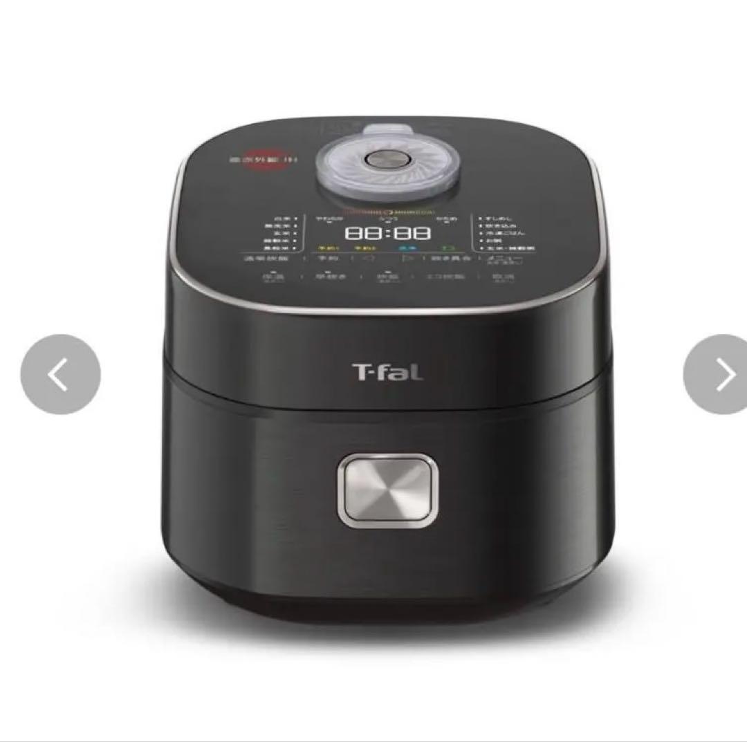 T-fal 5.5合炊飯器 ブラック T-Fal（ティファール） ザ・ライス 遠赤外線IH炊飯器エッセンシャル