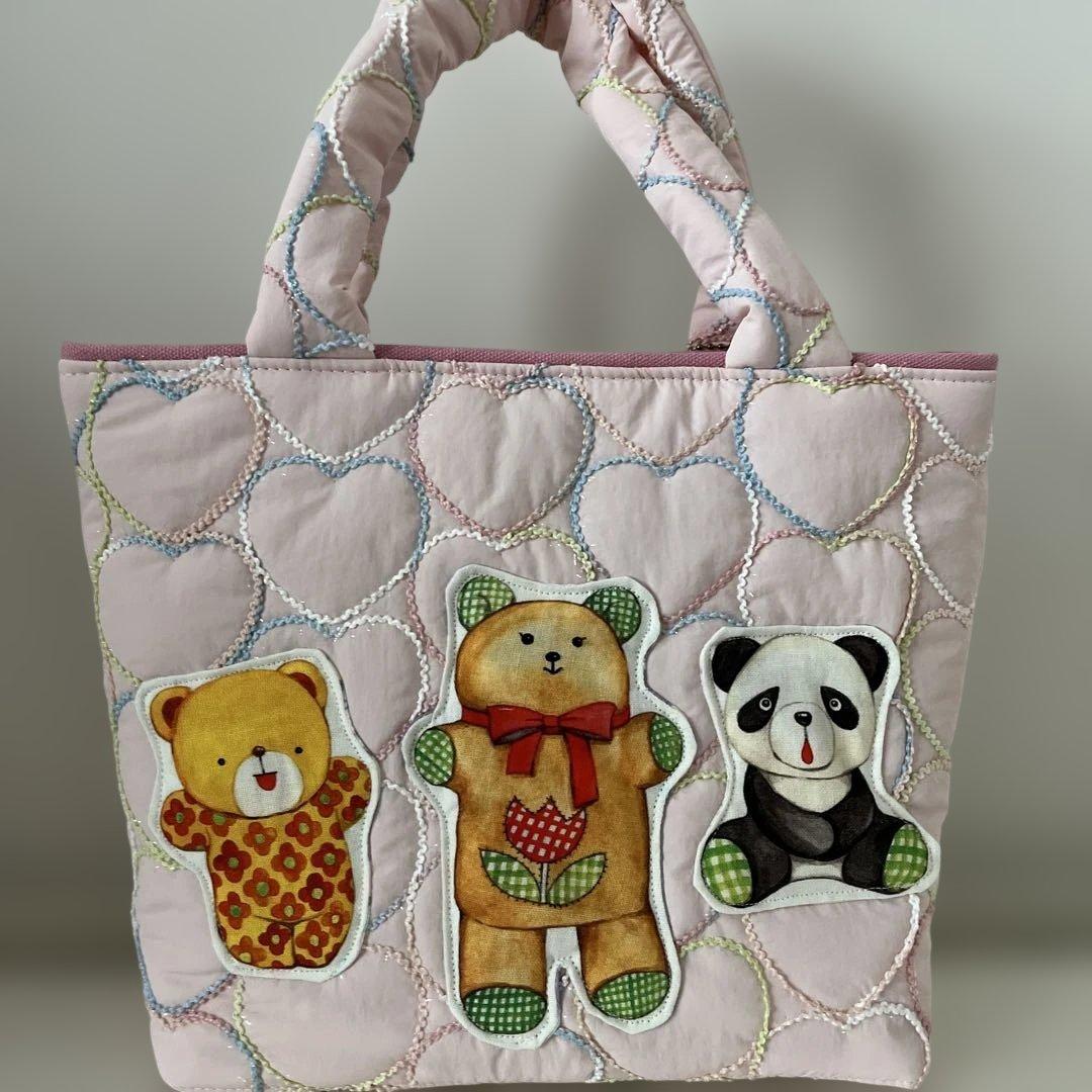 ルミちゃん キルト生地トートバッグ ハンドメイド コヤンイサムチョン
