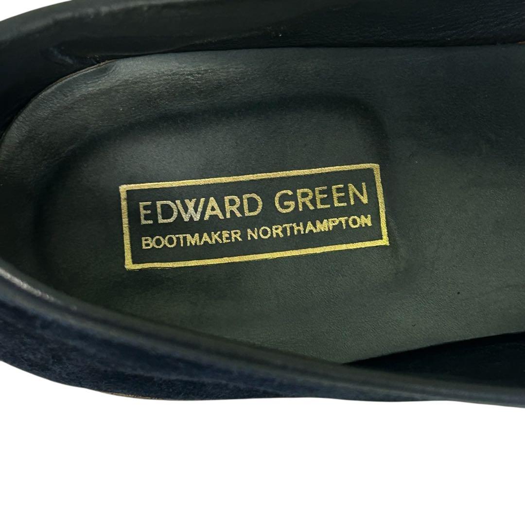 美品エドワードグリーン ピムリコ スエードスクエアローファー