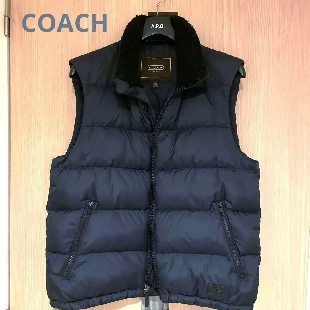 <美品>COACH ボア•ダウンベスト COACH - コーチ ダウンベスト サイズS レディース -の通販 by ブラン