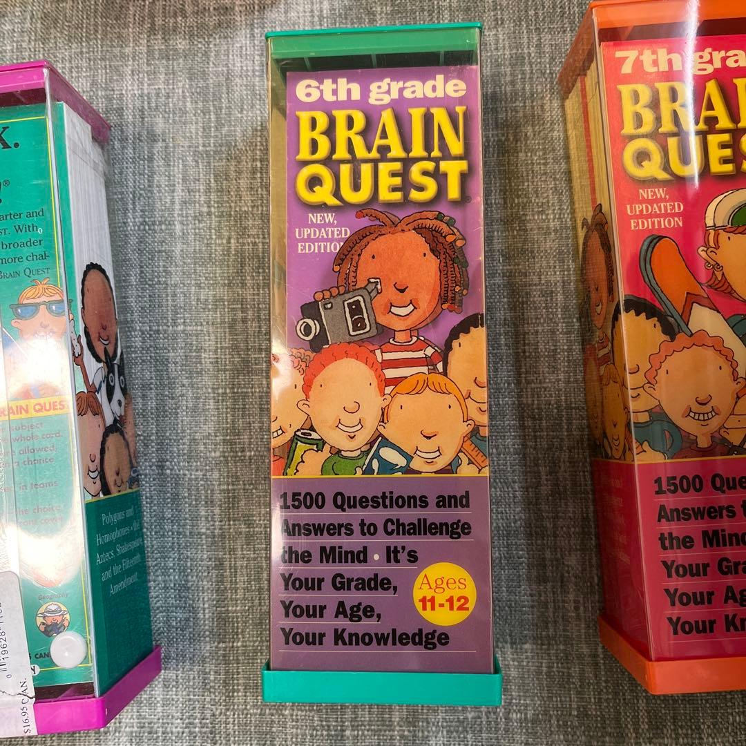 英語教材Brain Quest クイズカード英語7歳から13歳全て英語 難問