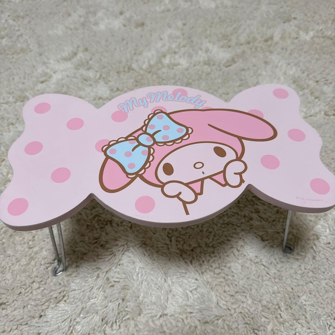 一輝様専用。マイメロ キャンディ型ミニテーブル 折りたたみ 木製