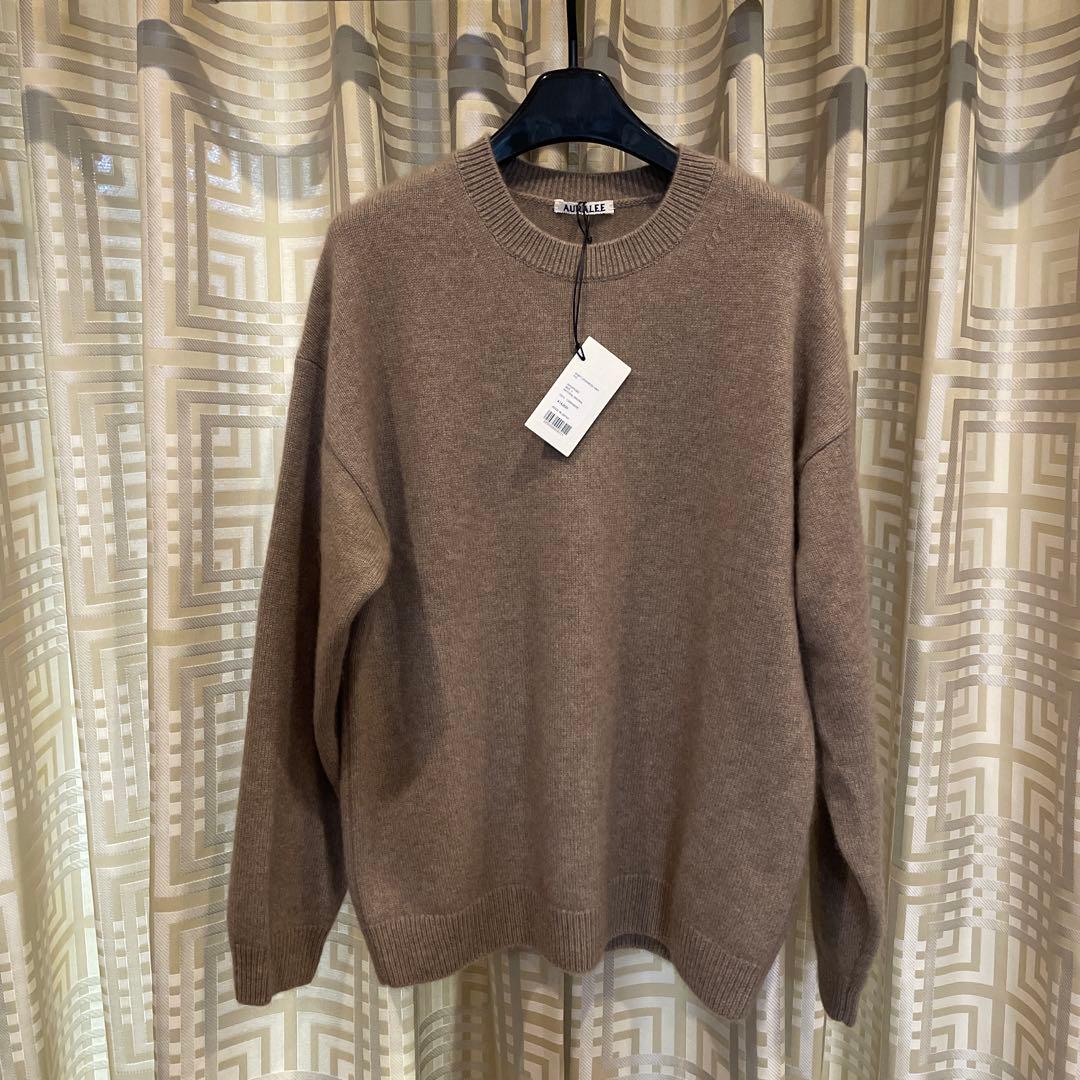 オーラリーBABY CASHMERE ニット サイズ3 ナチュラルブラウン Auralee Baby Cashmere Knit P/O - Natural Brown – Totem Brand Co.