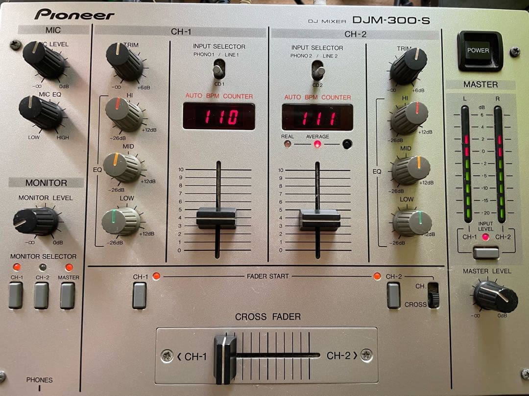Pioneer DJM-300-S DJミキサー 検technics Pioneer DJM-300-S DJ Preamp Mixer 2 Channel Mixing Equalizer