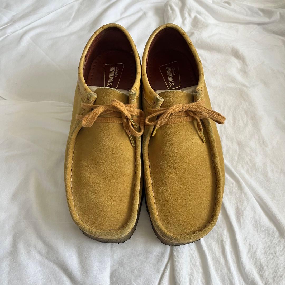 35周年 stussy Clarks ワラビー 25.5cm イエロー
