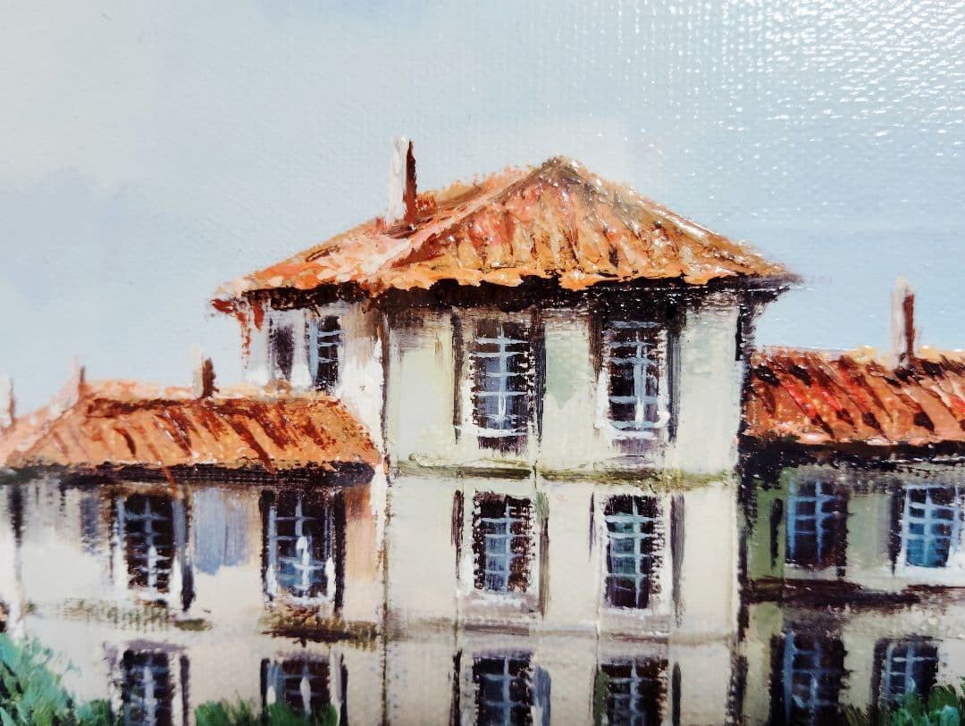 価格応相談☆希少☆真作☆人見友紀●伝説の逃亡画家●油彩◯油絵◎ワイン工房フランス