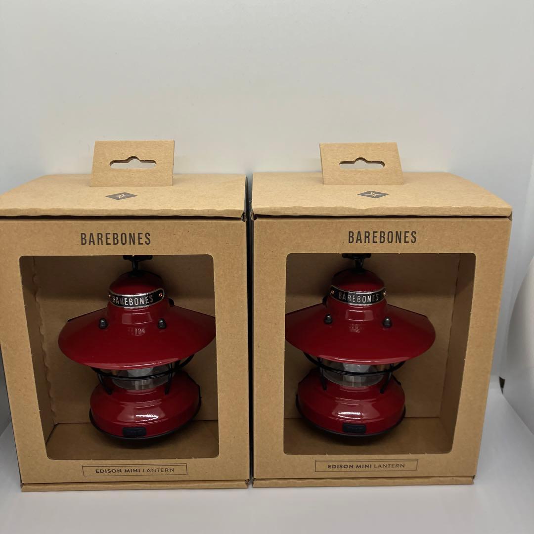 ベアボーンズ ミニ エジソンランタンLED レッド　2個セット ミニエジソンランタンLED - Barebones Living - ベアボーンズ