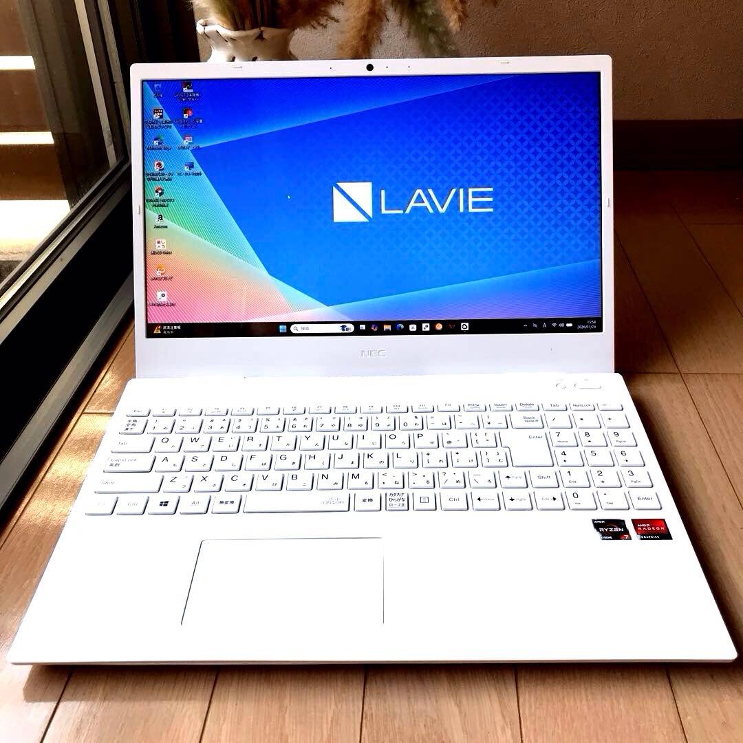 NEC LaVie N156CAAW【office 】 ノートパソコン LAVIE N15シリーズ(N156C/AAW) パールホワイト PC