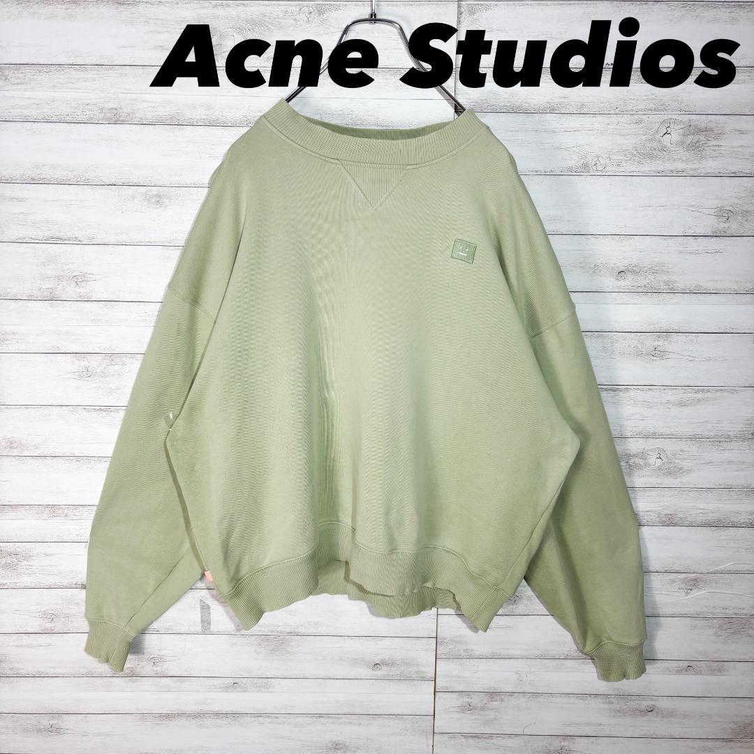 Acne Studios スウェット トレーナー フェイスパッチ アクネ Acne Studios - S 新品 アクネ ストゥディオズ フェイス ロゴパッチ