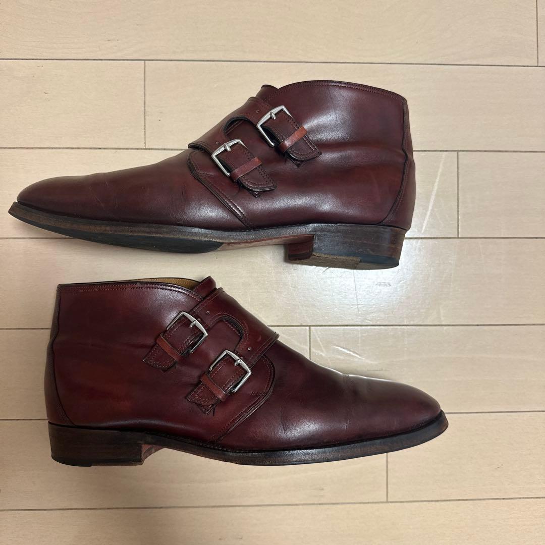 ひ*ろ様 エルメス ジョンロブ ミュージアムカーフ ブーツ LOUIS - メルカリ