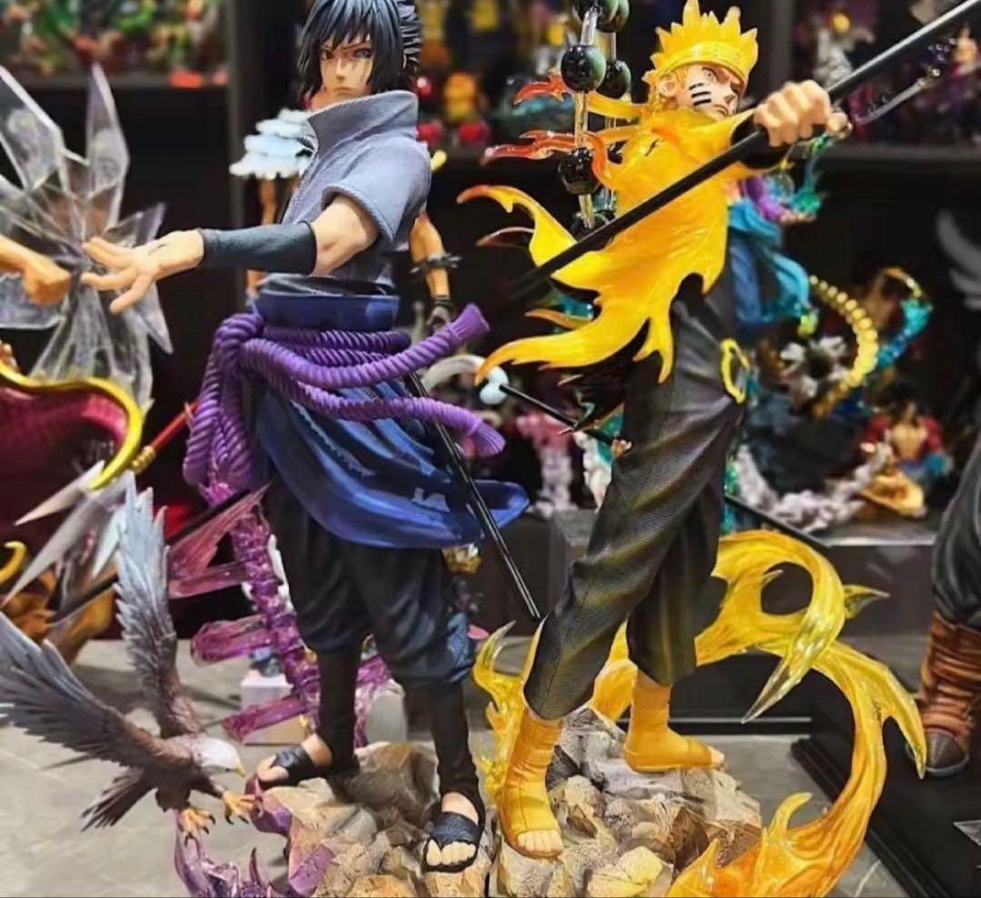 激レア】NARUTO ナルト×サスケ 九喇嘛チャクラモード 海外フィギュア