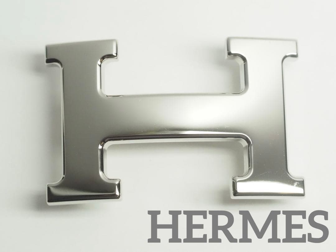 HERMES　エルメス　コンスタンス　Hベルト用バックル　シルバー　美品 美品✨ エルメス コンスタンス Hバックル ベルト ヘアライン シルバー