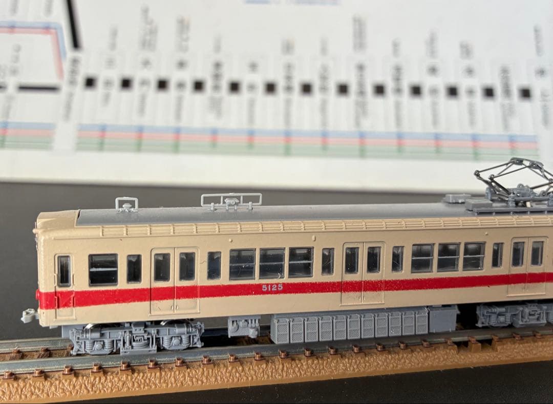 管理番号1706 都営5000形 Nゲージ 未塗装キット素人組立品4両