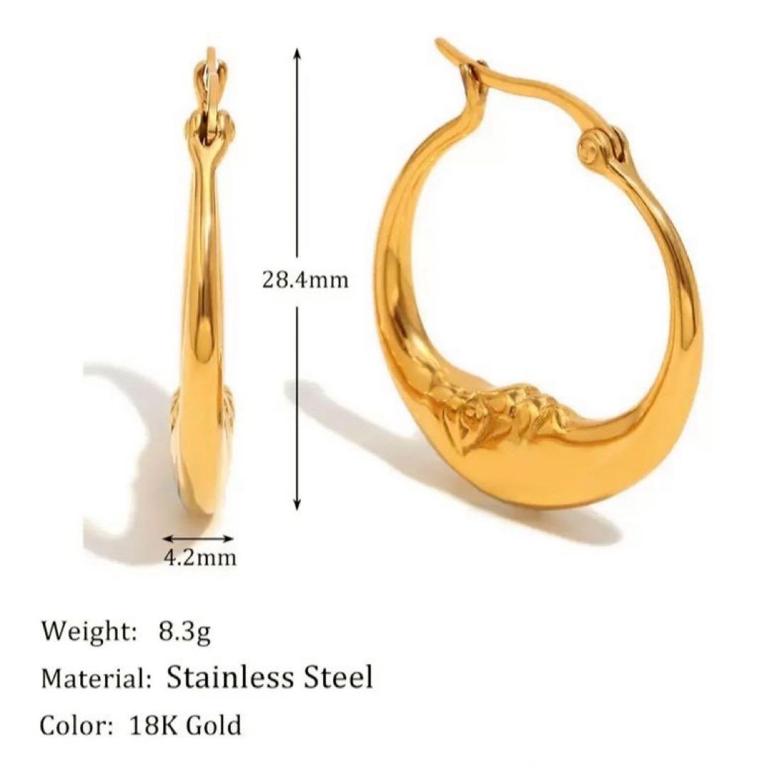 常田大希 ピアス ムーンピアス フープ ゴールド ステンレス 人気